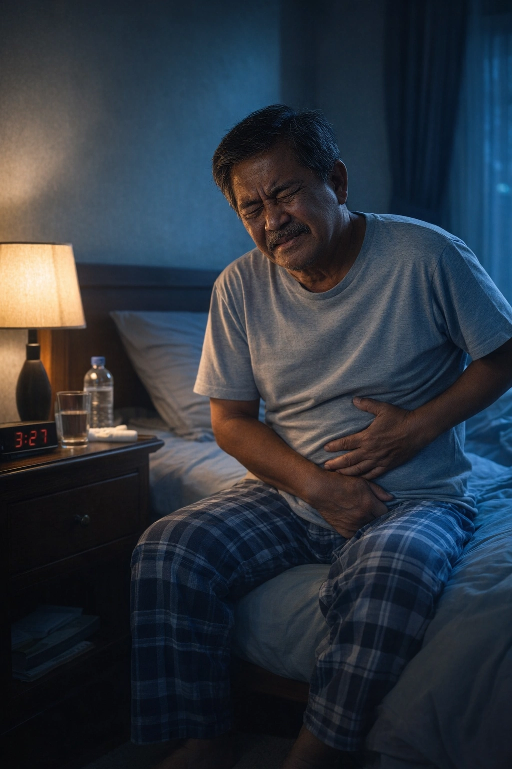 Dor silenciosa à noite