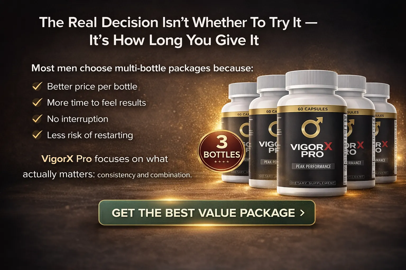 VigorX Pro offer packs