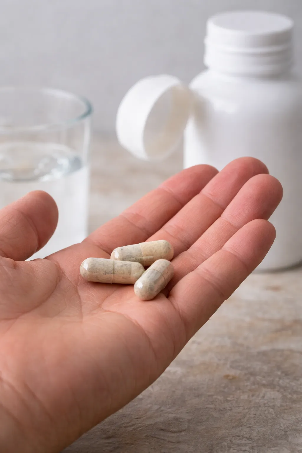 Simple daily use capsules